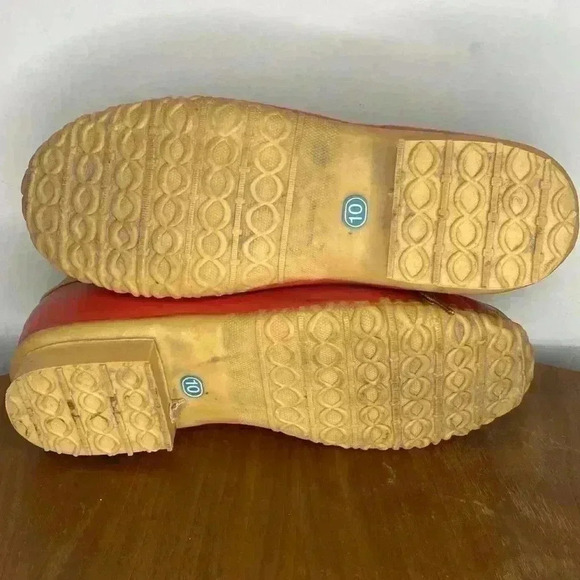 Eddie Bauer Vintage Duck Boots Red Brown Rubber Leather Size 10 Womens - Picture 8 of 8